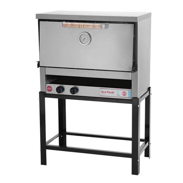 Horno 6 Pizzas Pastelero Puerta acero Sol Real