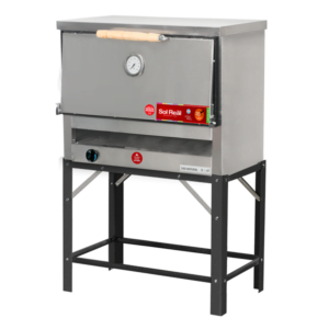 Horno 6 Pizzas Puerta de acero Sol Real