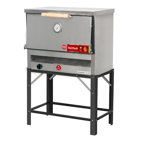 Horno 6 Pizzas Puerta de acero Sol Real