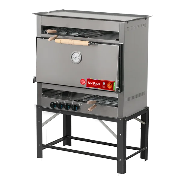 Horno 8 Pizzas con Plancha doble Sol Real