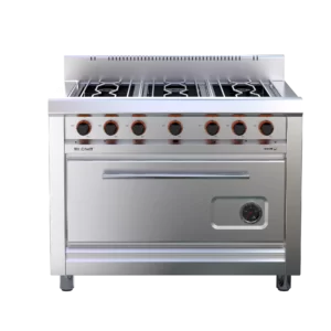 Cocina 6 hornallas Cheff 1100 Fundición Morelli