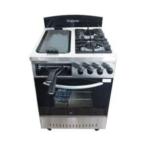 Cocina 2 hornallas y plancha vidrio Depaolo