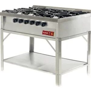 Anafe 6 Hornallas Acero Sol Real