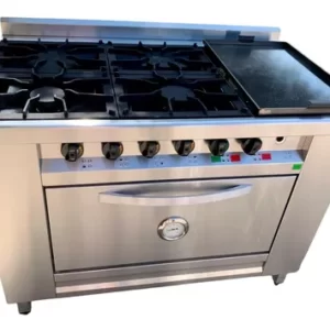 Cocina 4 hornallas mini con plancha Rovesco