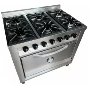 Cocina 6 hornallas mini 90cm Rovesco