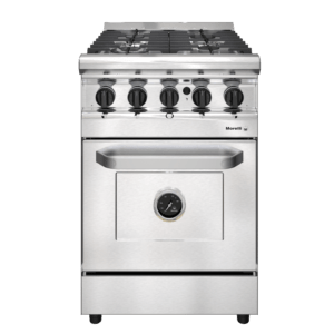 Cocina 4 hornallas Forza 600 tapa de acero Morelli