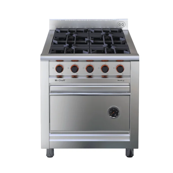 Cocina 4 hornallas Cheff 750 fundición Morelli