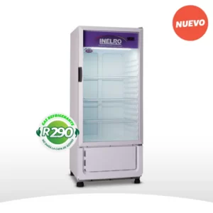 Heladera exhibidora vertical 310Lts s/cenefa Inelro